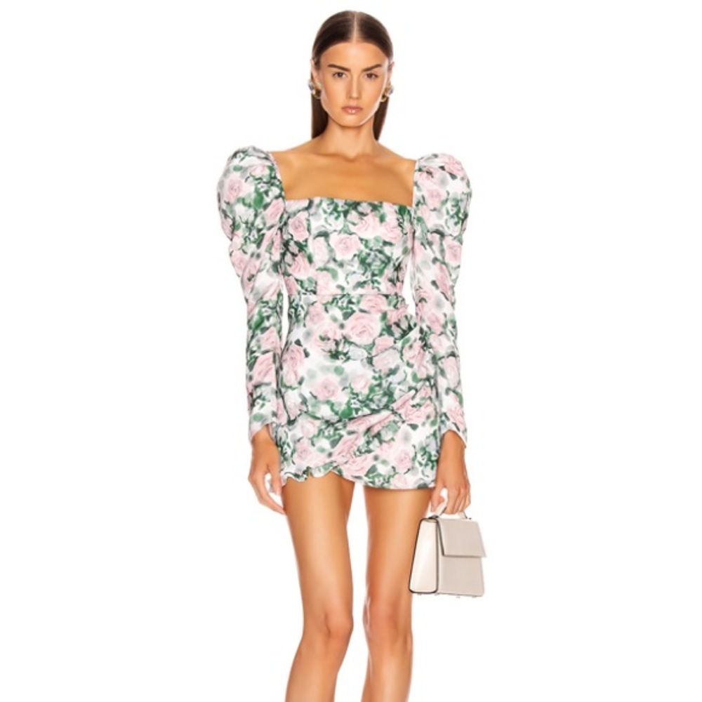 Atoir Contessa Wrap-Effect Floral Mini Dress